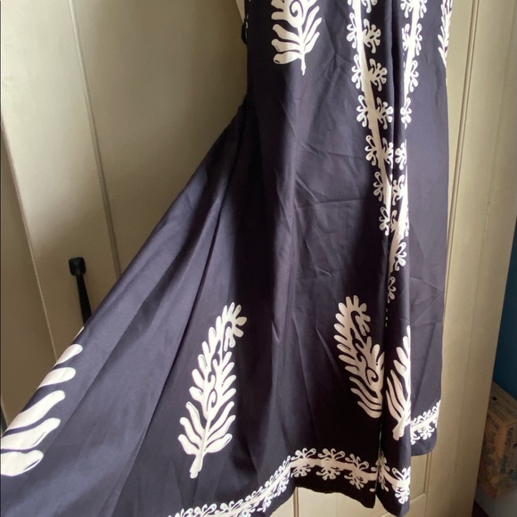 Black & Cream Print Dress Coverup - Picture 8 of 9